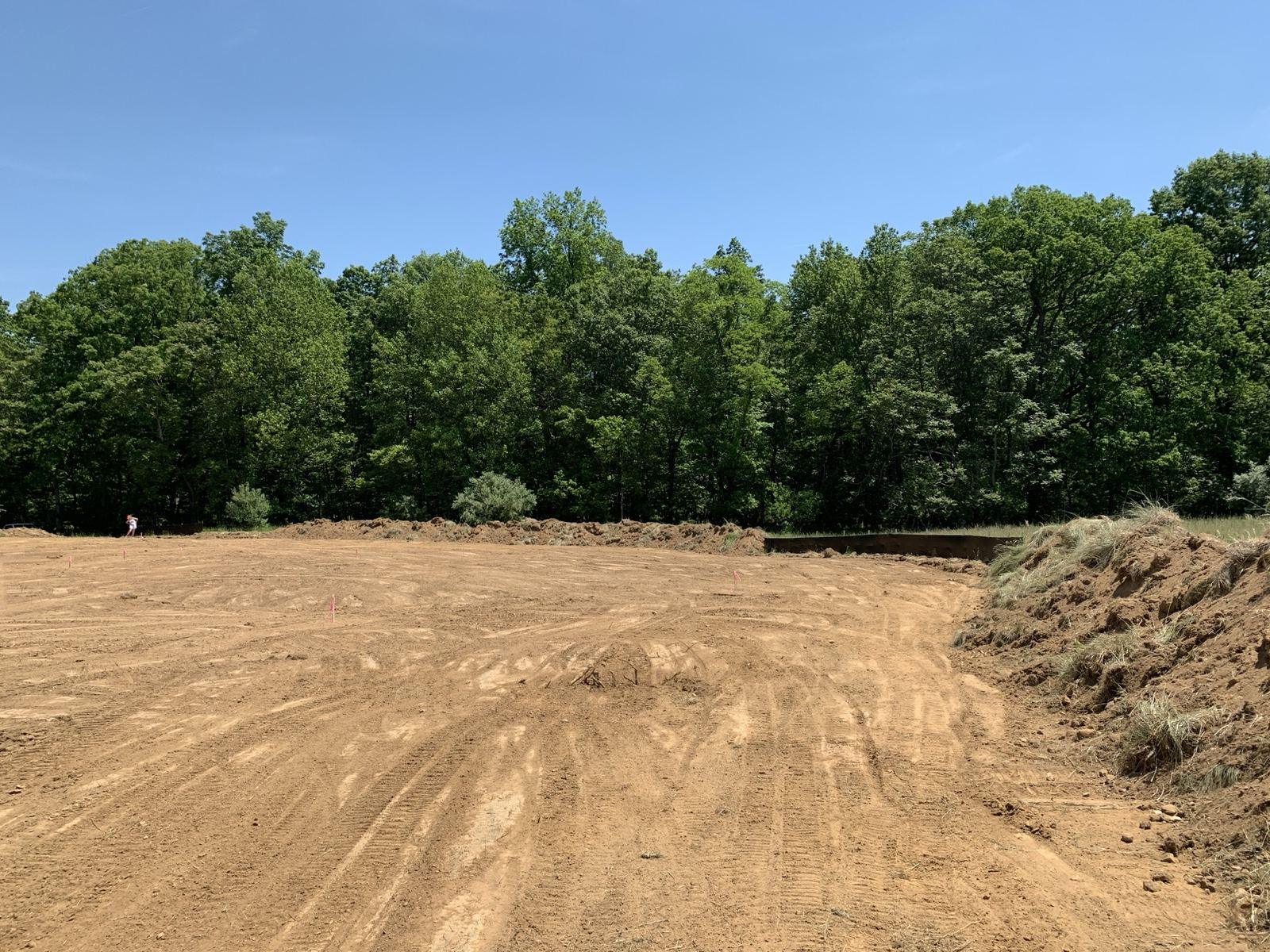A rough-graded field before the build in Purcellville.