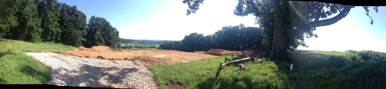 A wide view of the graded site at Wildcat.